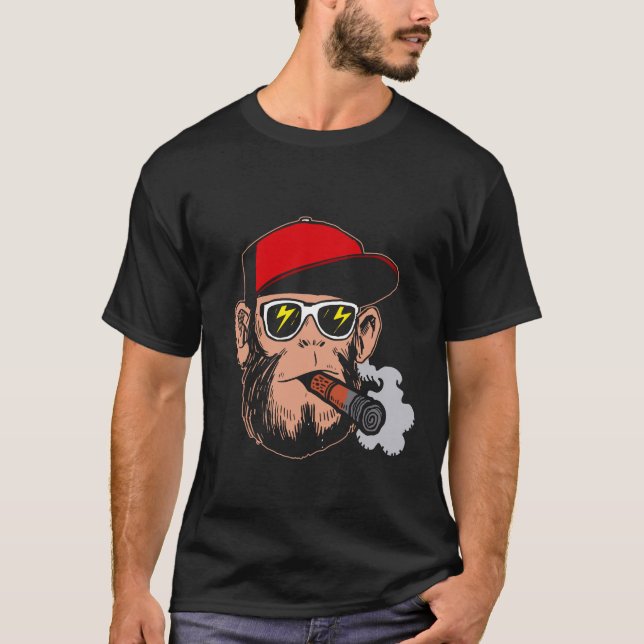 monkey smoking T-Shirt (Front)