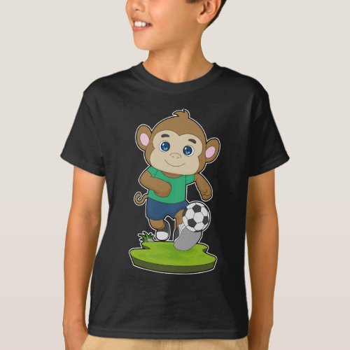 Monkey Soccer player Soccer T_Shirt