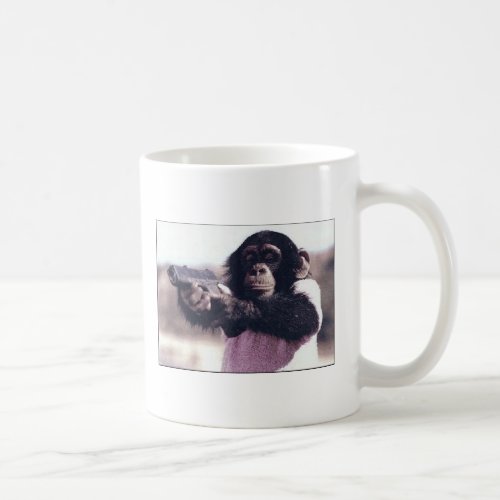 Monkey stickup coffee mug