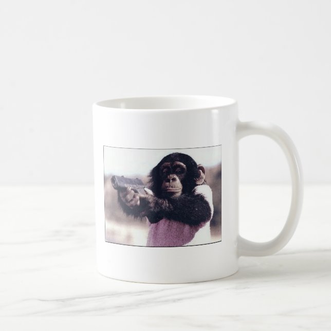 Monkey stickup coffee mug (Right)