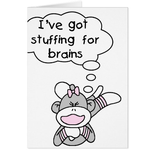Monkey Stuffing for Brains Cards (Front)