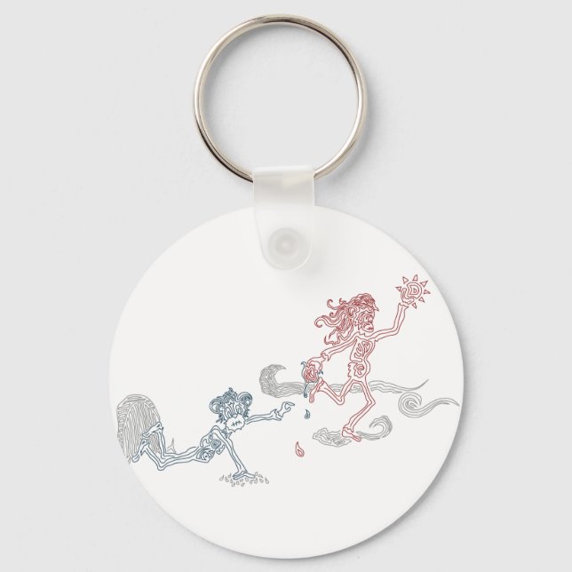 monkey sun snatcher keychain (Front)
