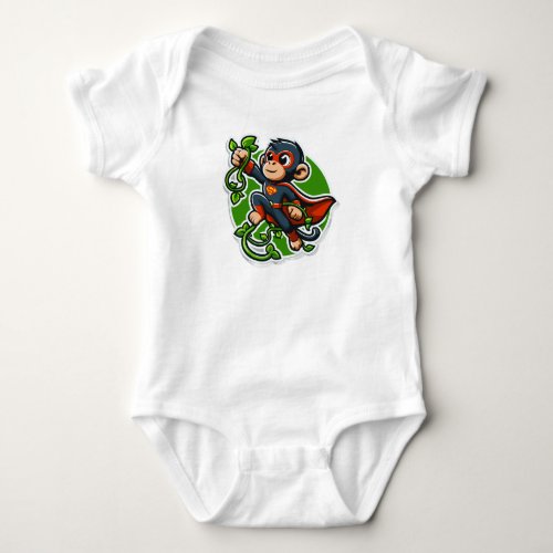 Monkey Superhero Baby Bodysuit