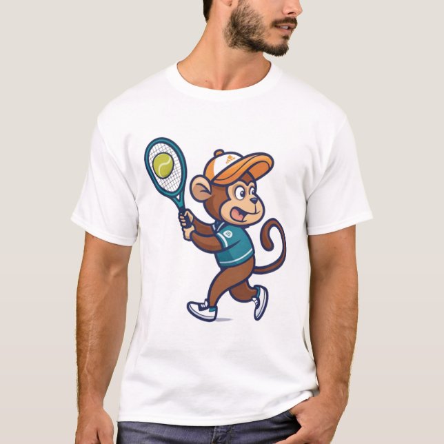 MONKEY TENNIS ACE T-Shirt (Front)