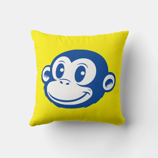 Monkey Throw Pillow (Back)