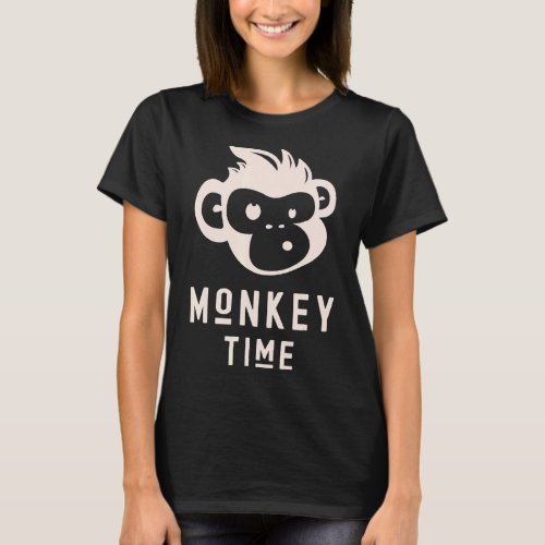 Monkey Time Cute Monkey Adorable Primate Chimp 1  T_Shirt