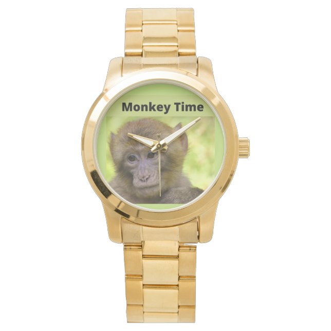 Monkey Tine Gold Watch (Front)
