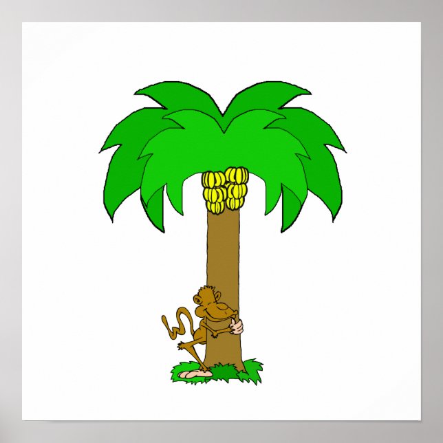 Monkey Tree Hugger Poster (Front)