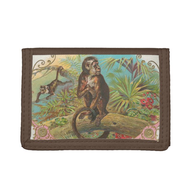Monkey Tri-fold Wallet (Front)