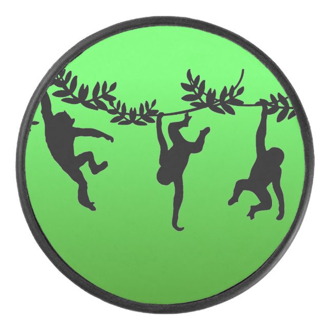 Monkey Troop Hockey Puck (Front)