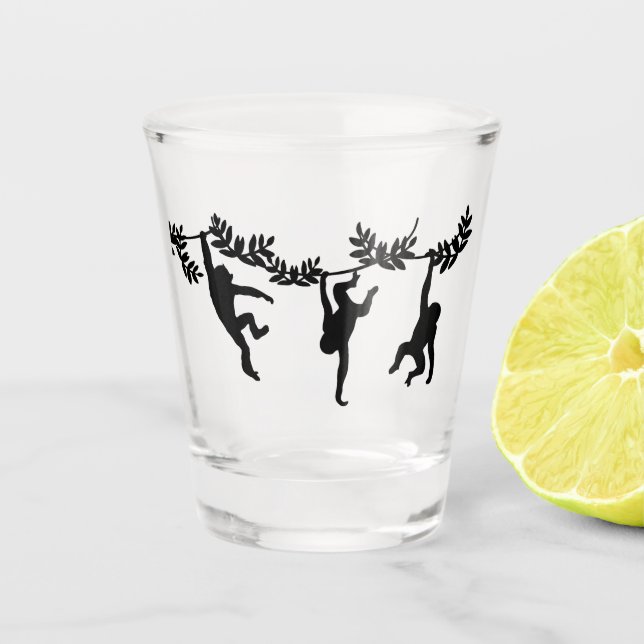 Monkey Troop Shot Glass (Front)