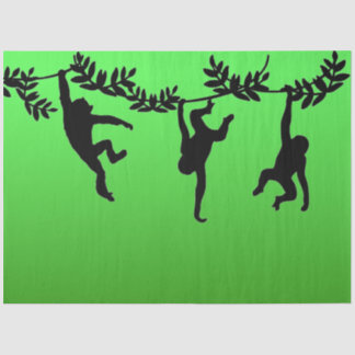 Monkey Troop Tissue Paper