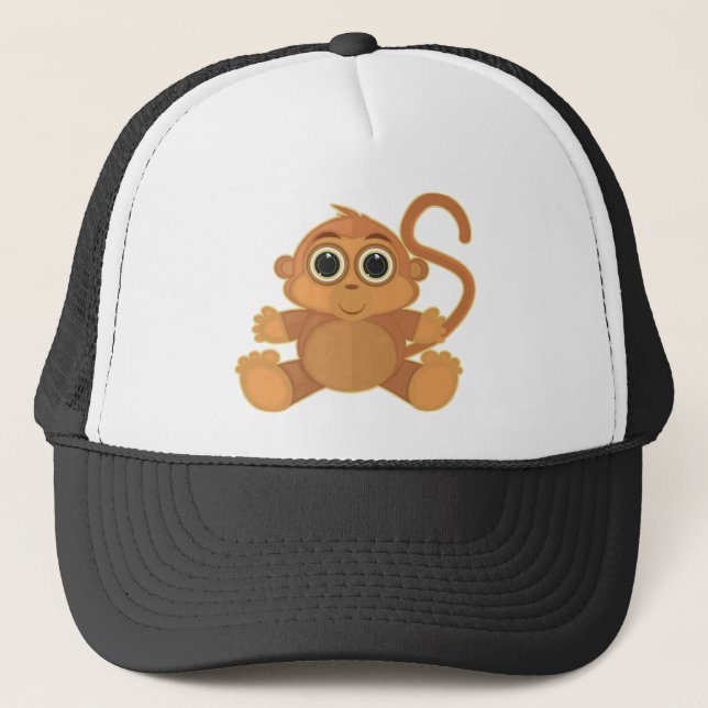 Monkey Trucker Hat (Front)