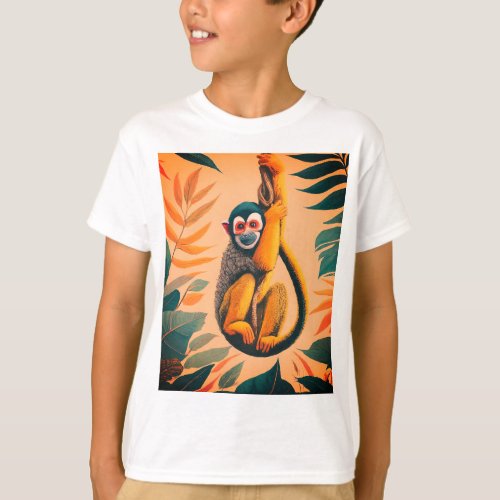 Monkey tshirt for kids 