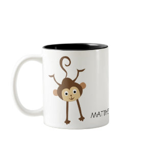 Monkey Two-Tone Coffee Mug
