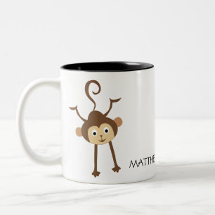 Monkey Two-Tone Coffee Mug