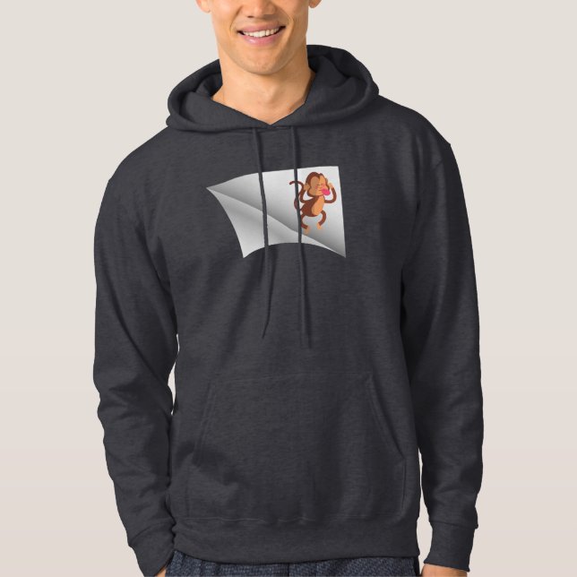 monkey under the patch hoodie (Front)
