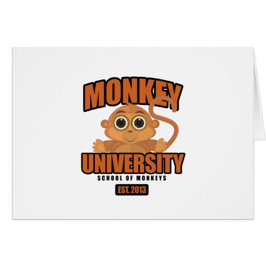Monkey University Cards (Front Horizontal)