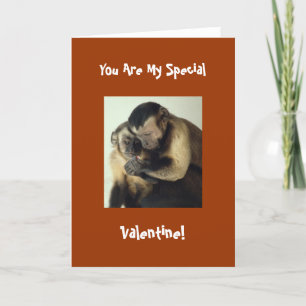 Monkey Valentine Card