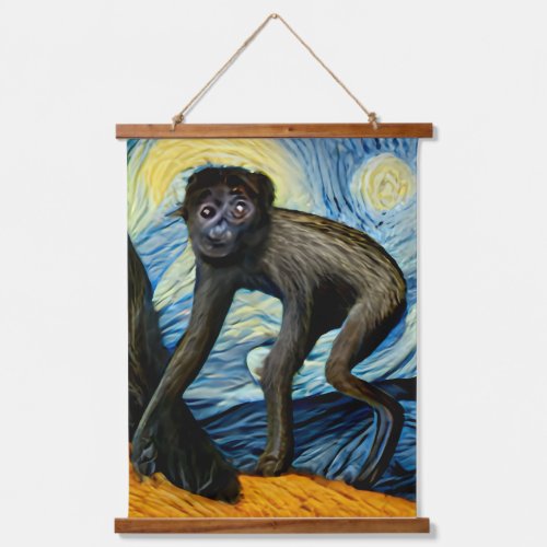 Monkey Van Gogh style Tapestries