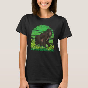 Monkey Wildlife Gorilla Ape Retro Gorilla T-Shirt
