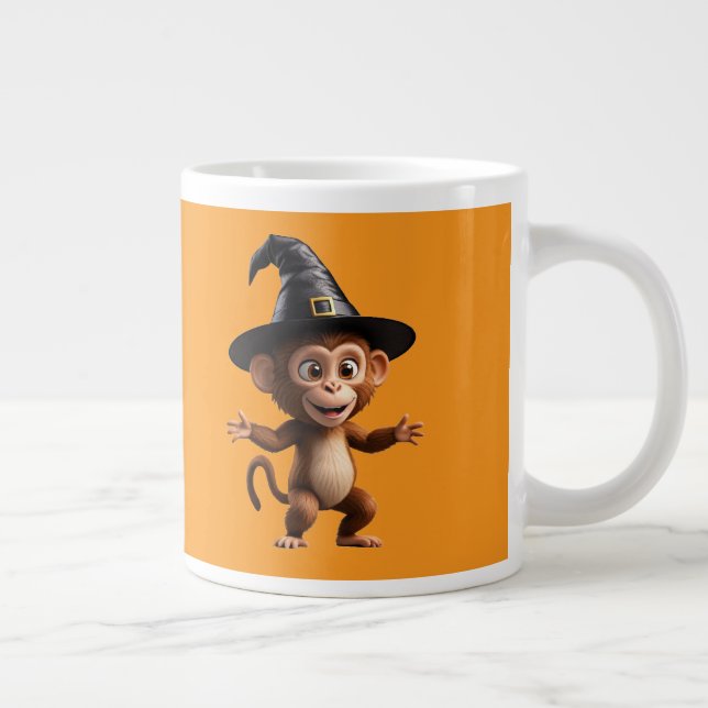 Monkey Witch Wizard Giant Coffee Mug (Right)