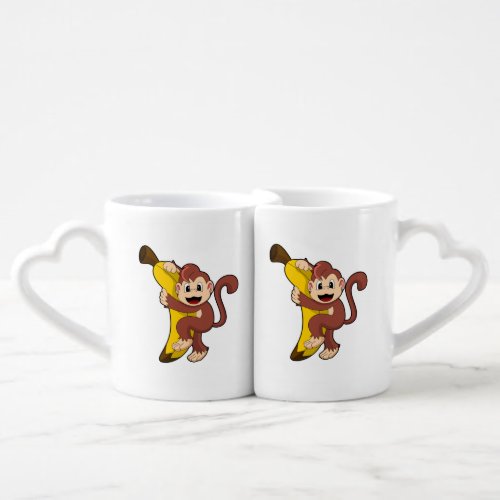 Monkey with Banana 1PNG Coffee Mug Set