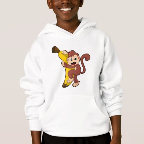 Monkey with Banana 1PNG Hoodie