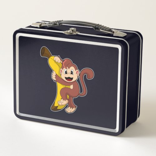 Monkey with Banana 1PNG Metal Lunch Box