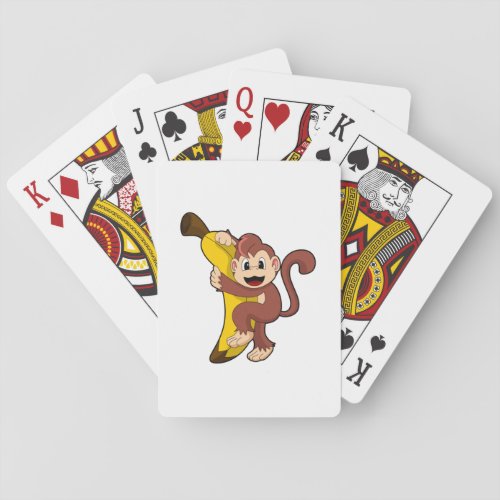 Monkey with Banana 1PNG Poker Cards