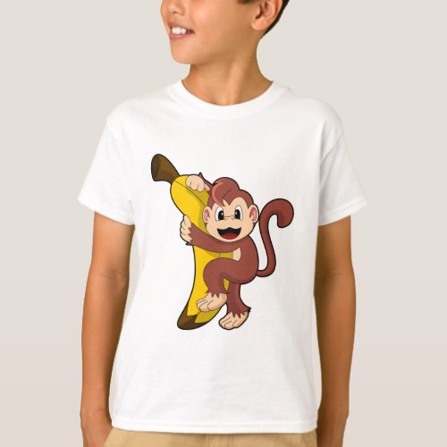 Monkey with Banana 1PNG T_Shirt