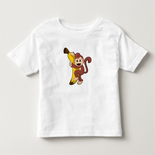 Monkey with Banana 1PNG Toddler T_shirt