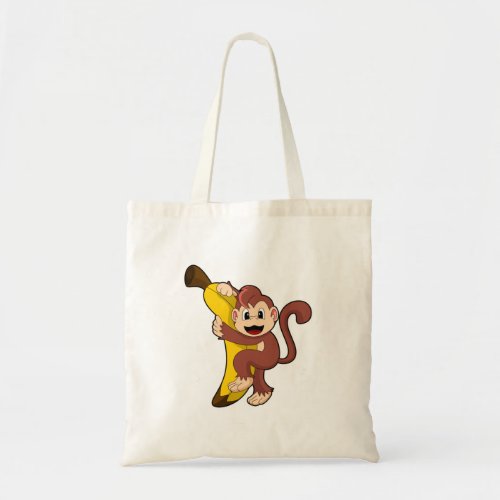 Monkey with Banana 1PNG Tote Bag