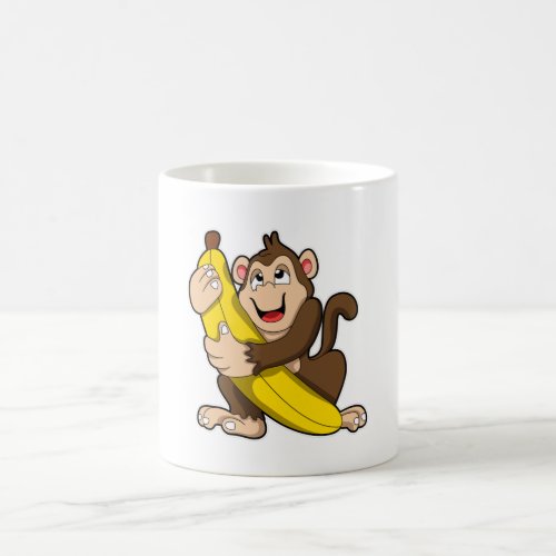Monkey with Banana Coffee Mug