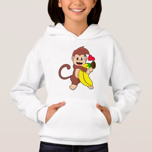 Monkey with Banana Hoodie