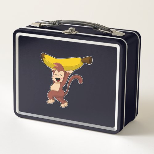 Monkey with Banana Metal Lunch Box