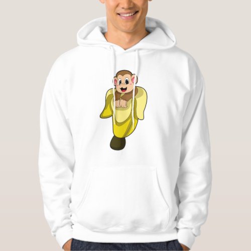 Monkey with Banana peel Hoodie