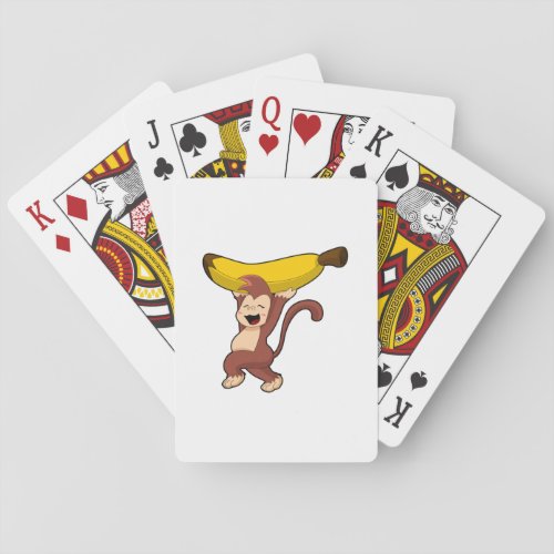 Monkey with Banana Poker Cards