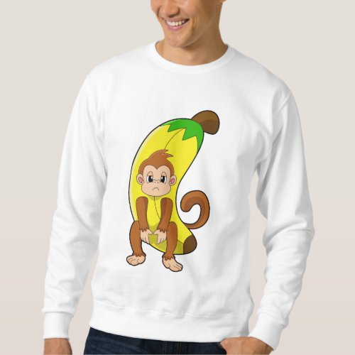 Monkey with Banana Sweatshirt