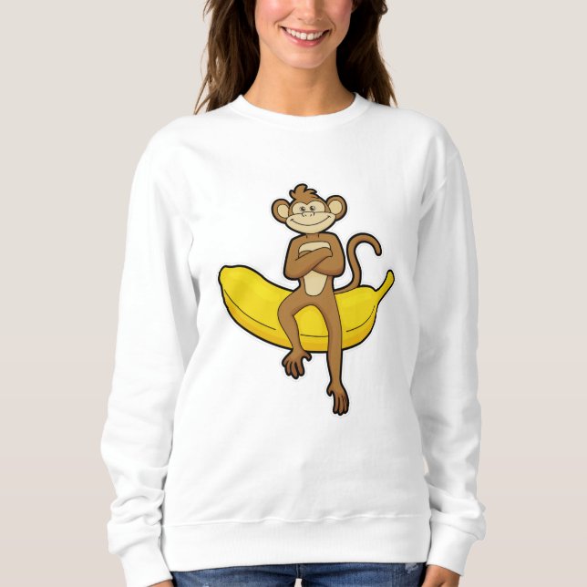 Monkey with Banana Sweatshirt (Front)