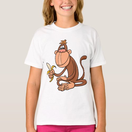 Monkey With Banana T_Shirt