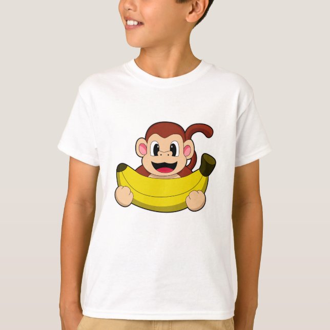 Monkey with Banana T-Shirt (Front)