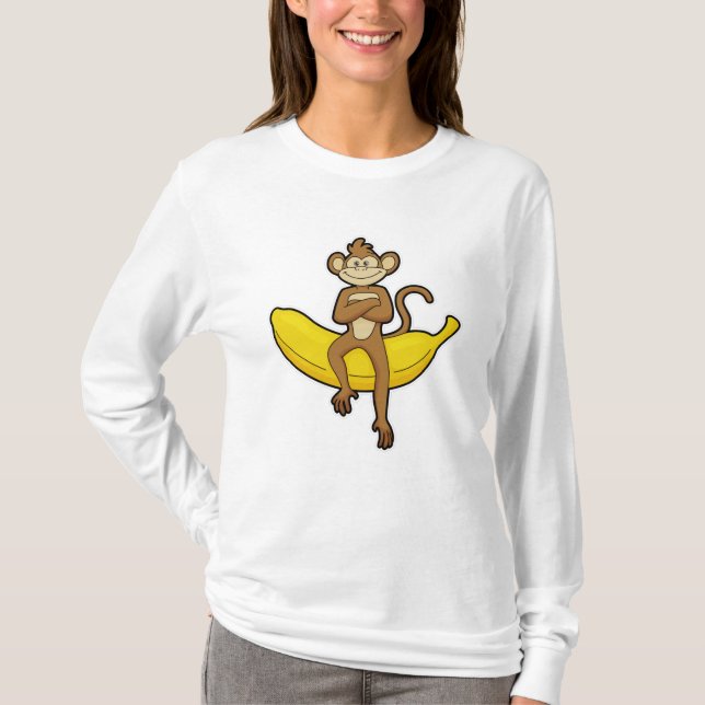 Monkey with Banana T-Shirt (Front)