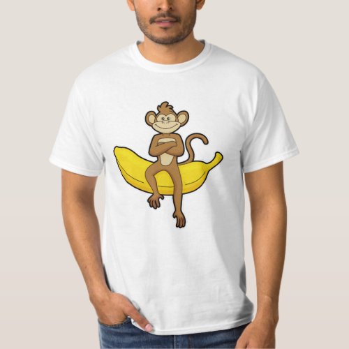 Monkey with Banana T_Shirt