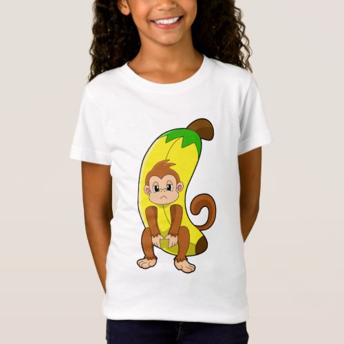 Monkey with Banana T_Shirt