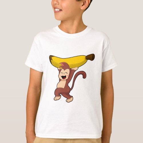 Monkey with Banana T_Shirt