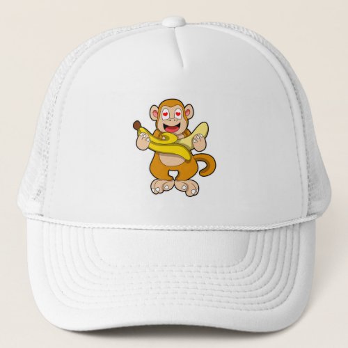 Monkey with Banana Trucker Hat