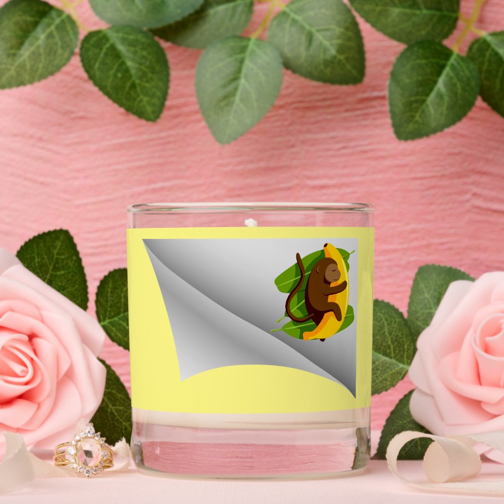 Disover Monkey With Banana Under The Patch Scented Candle
