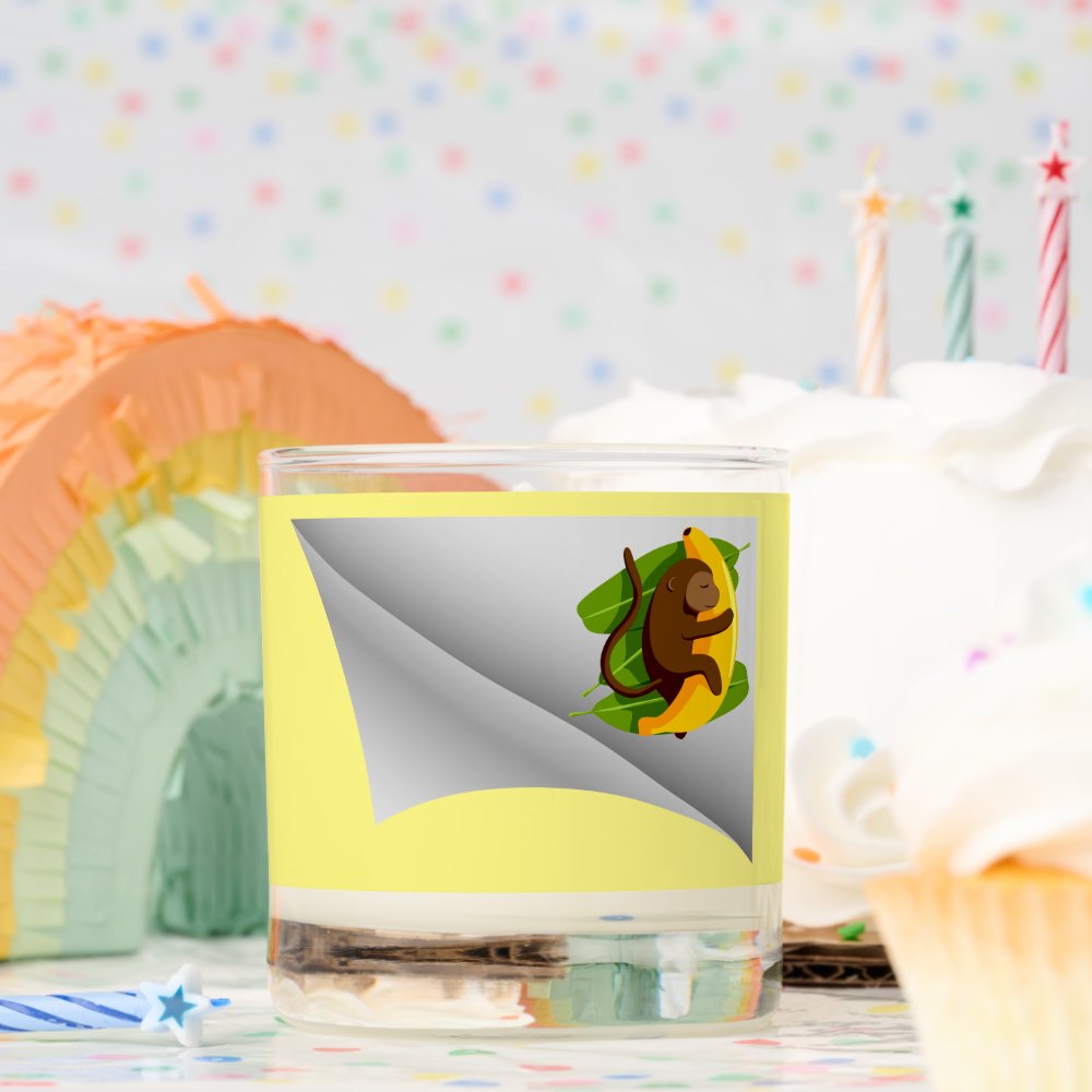 Disover Monkey With Banana Under The Patch Scented Candle
