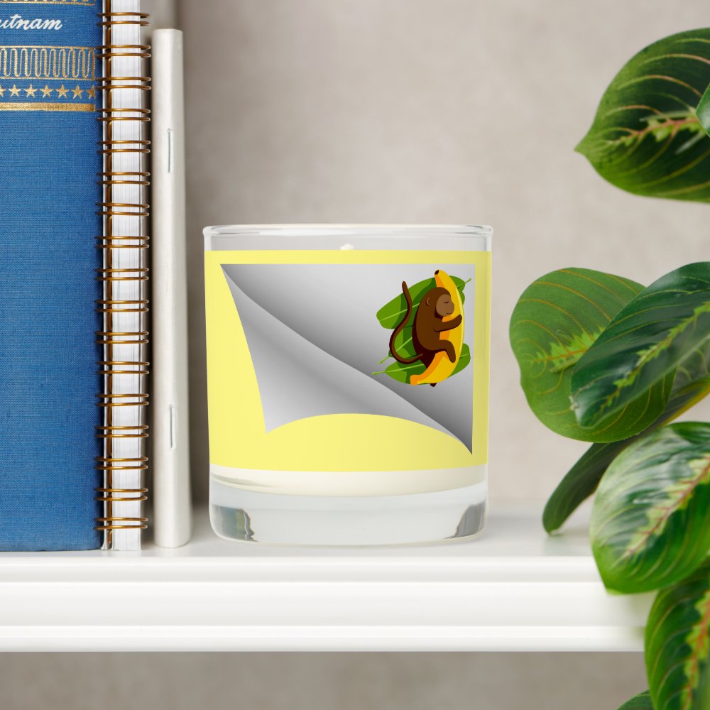 Disover Monkey With Banana Under The Patch Scented Candle